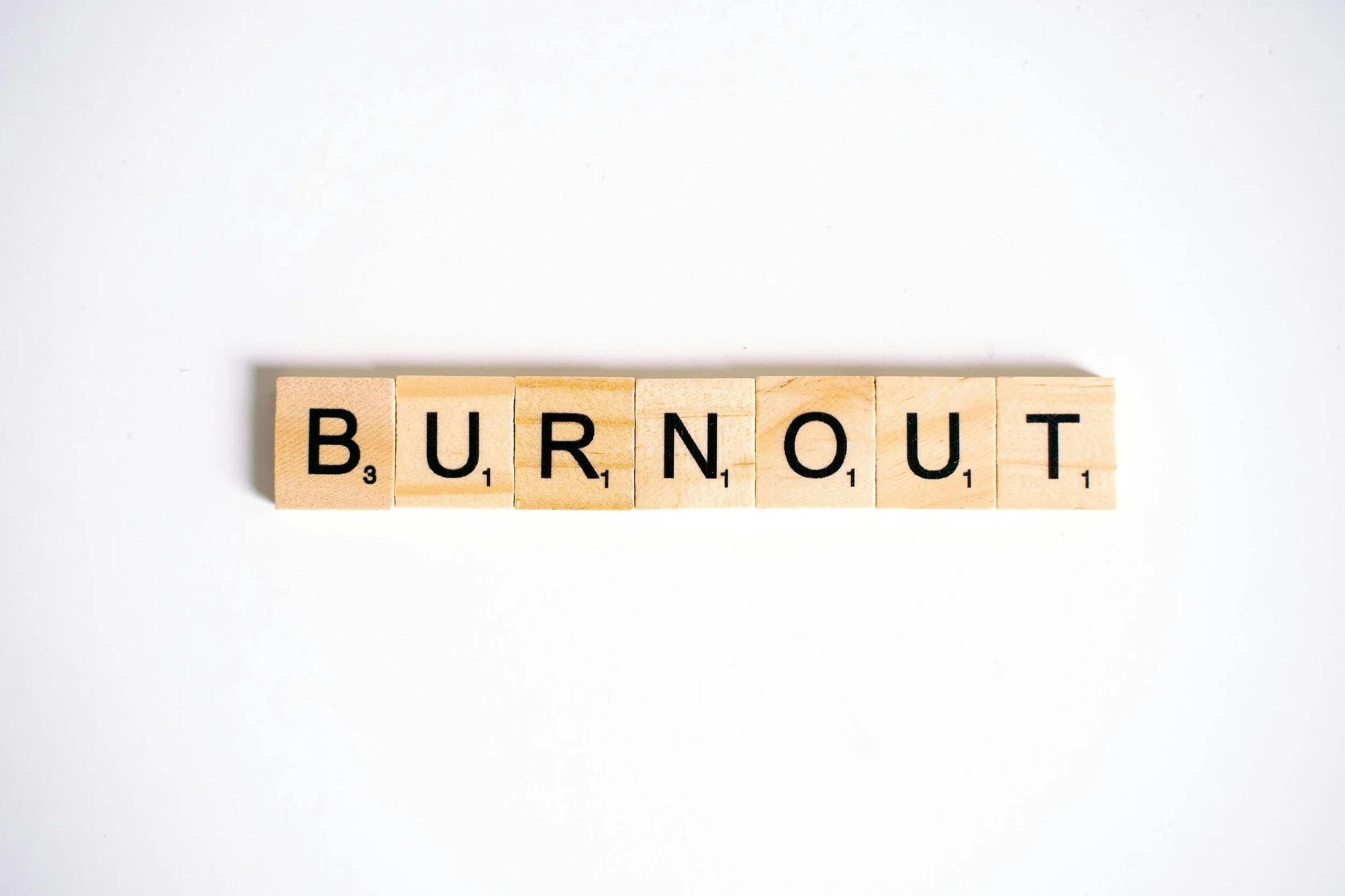 Burnout with scrabble Burnout with scrabble